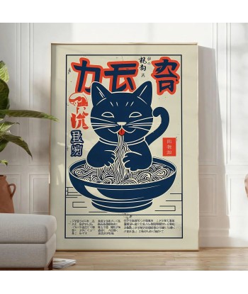 Cat Ramen Kitchen Art Print 1 votre