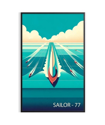 Océan Bateau Marin 77 Affiche destockage