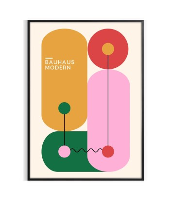 Affiche Géométrique Bauhaus 3 JUSQU'A -70%! 