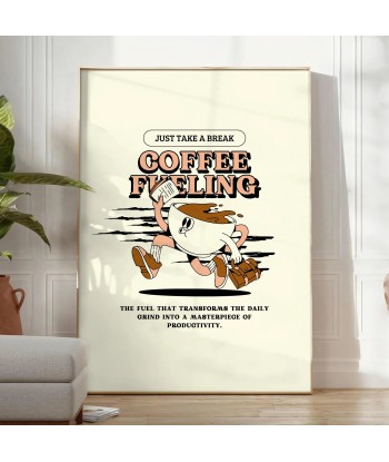 Coffee Fueling Kitchen Art Print Véritable concentré