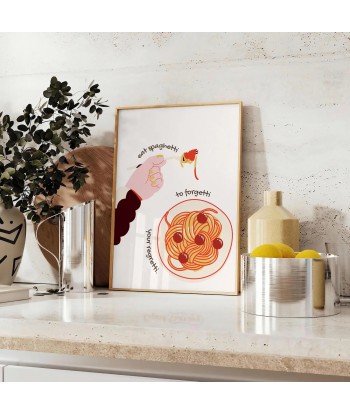 Eat Spaghetti To Forgetti Kitchen Print ouvre sa boutique