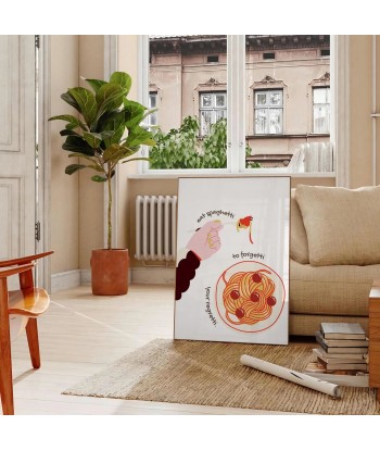 Eat Spaghetti To Forgetti Kitchen Print ouvre sa boutique