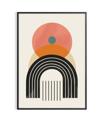 Boho Abstract Affiche Bohème Mur 8 rembourrage situé sous