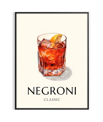 Negroni Cocktail Poster 1 2023